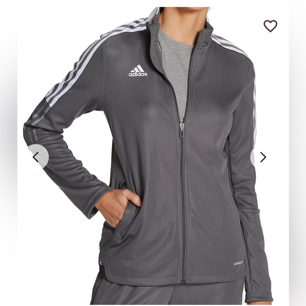 Adidas Tiro 21 Track Jacket Team Grey Four L